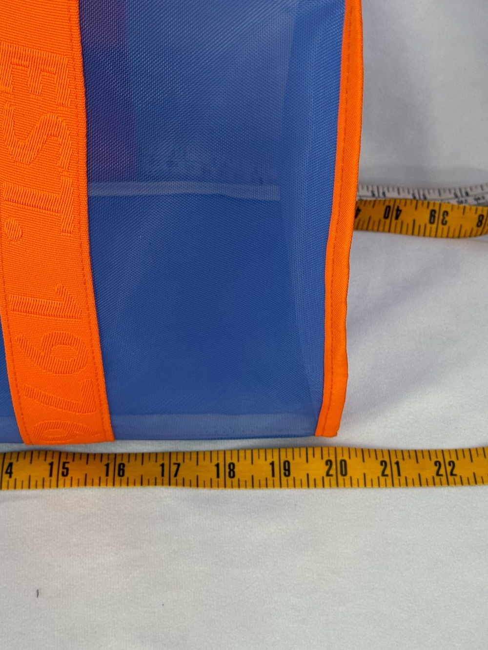 Aldi Gear Tote Bag 50th Anniversary Large Mesh Utility Bag Blue 1976 - Picture 11 of 11